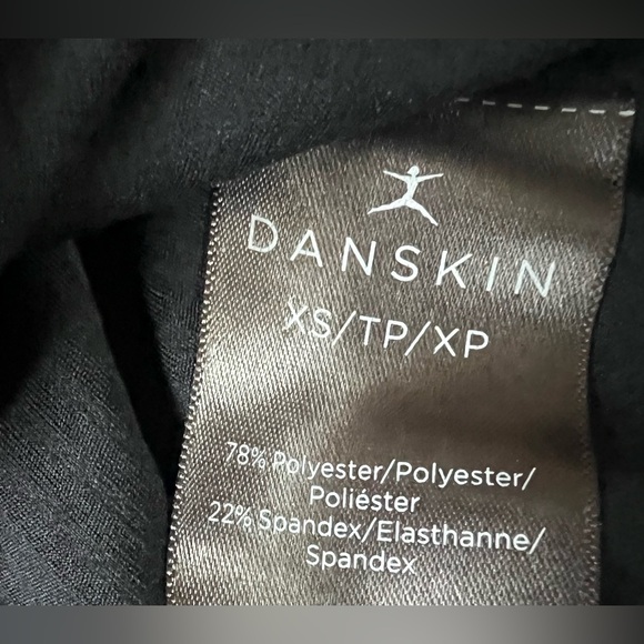 🌸 Danskin Full Zip Athletic Jacket, Black, Ribbed, Size Women’s XS - Picture 9 of 12